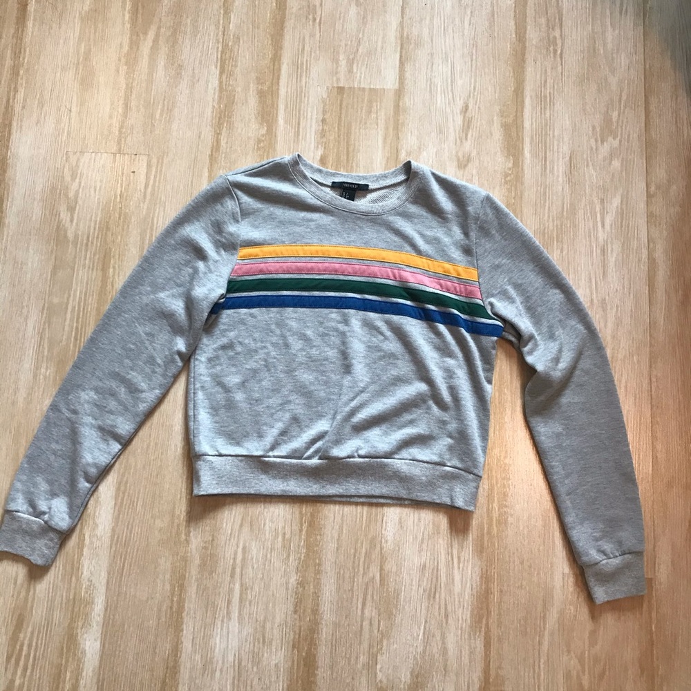 F21 striped sweater